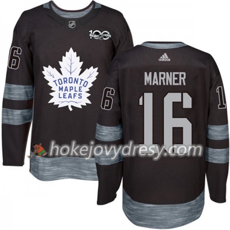 Pánské Hokejový Dres Toronto Maple Leafs Mitchell Marner 16 1917-2017 100th Anniversary Adidas Černá Authentic